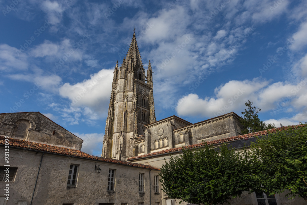The Saint Eutrope Church in Saintes, a world heritage site on the Camino de Santiago
