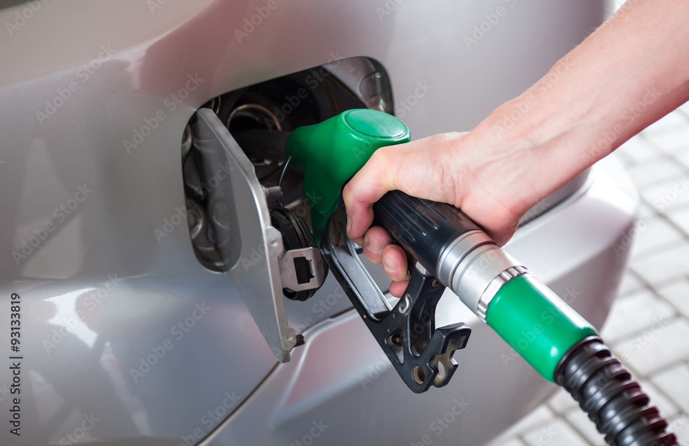 Refilling the car Refilling the car