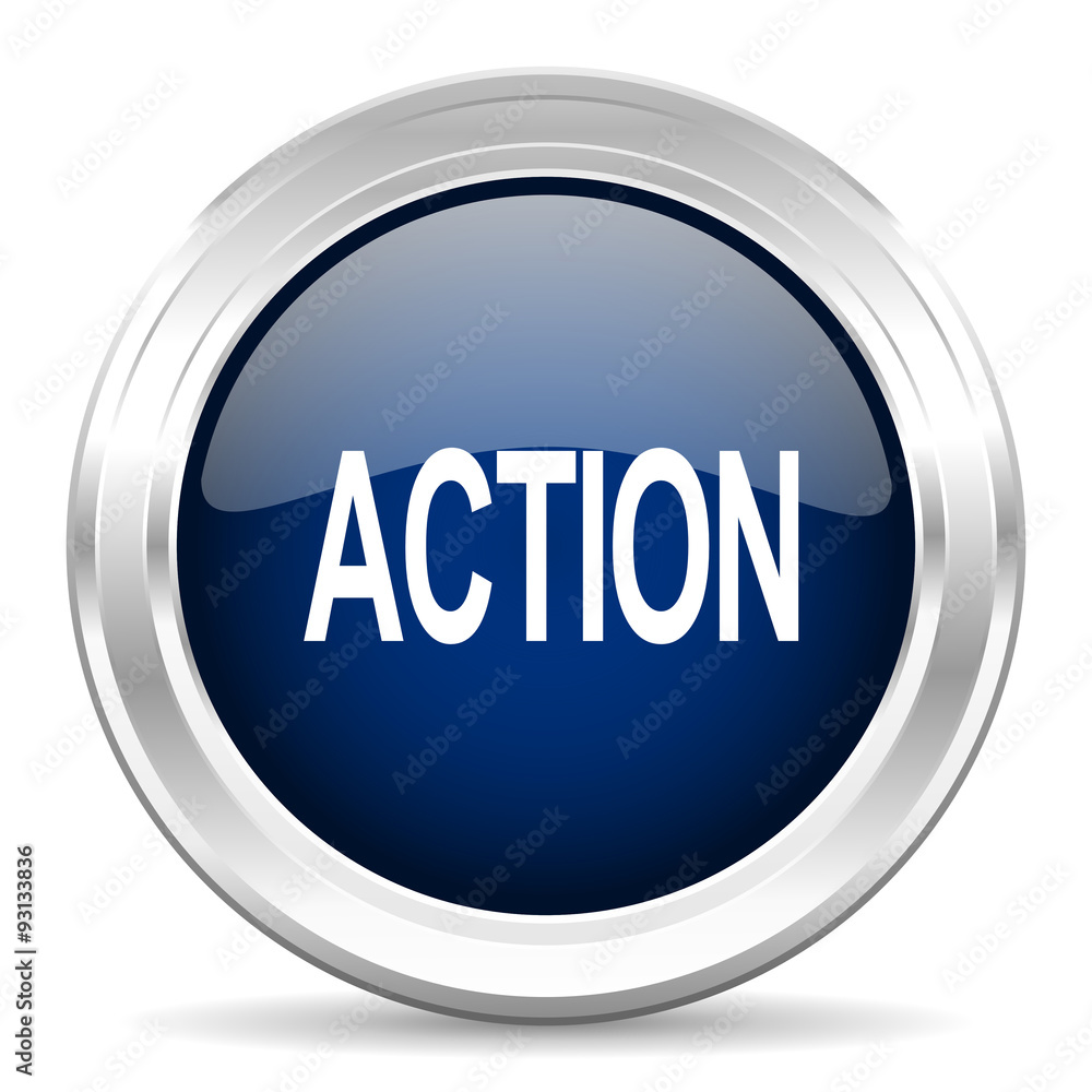 action cirle glossy dark blue web icon on white background action cirle glossy dark blue web icon on white background