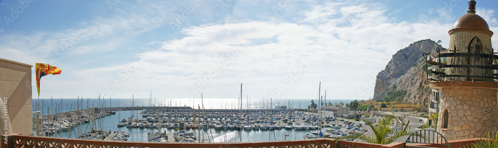 Panorámica del puerto de El Garraf, Barcelona Stock Photo | Adobe Stock