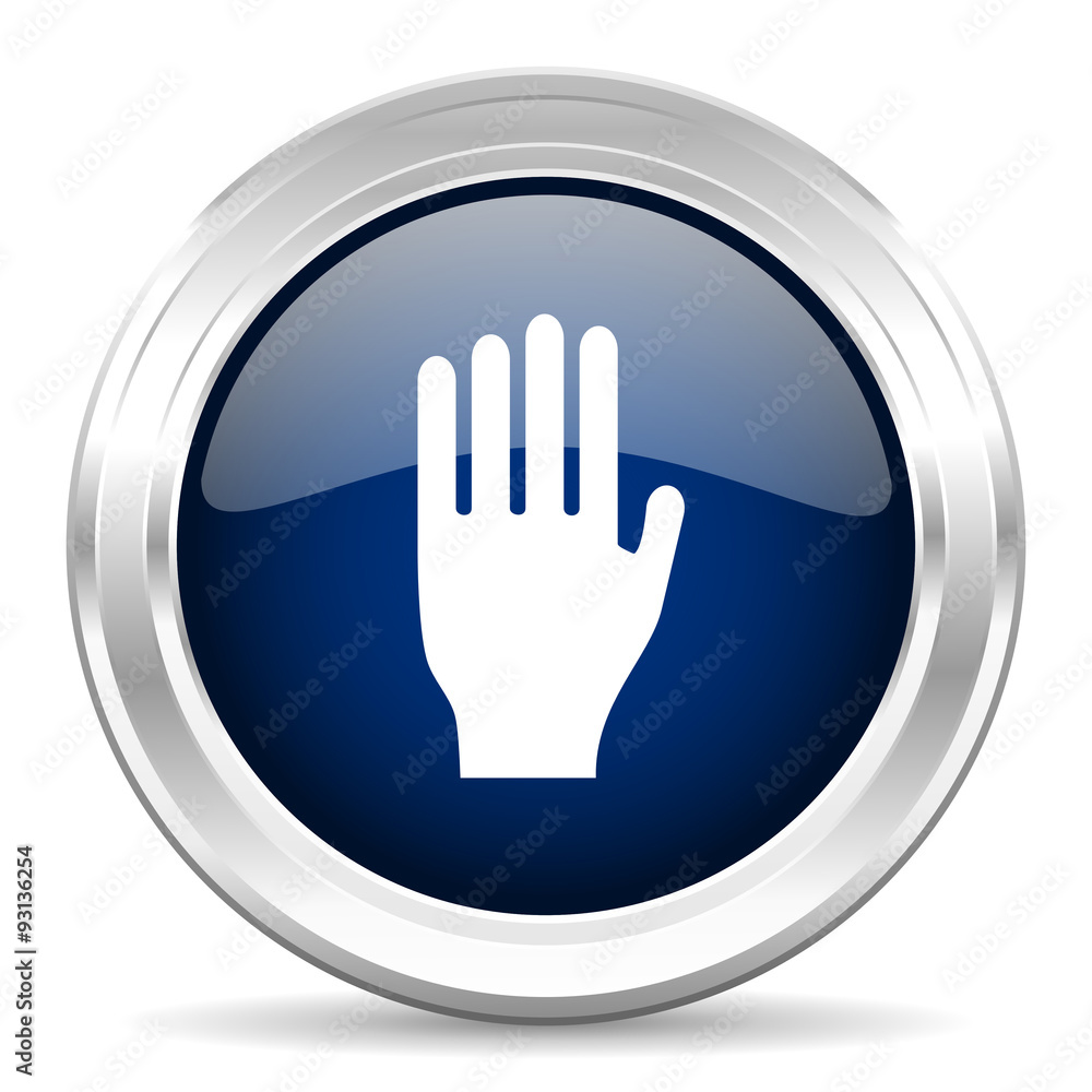 stop cirle glossy dark blue web icon on white background stop cirle glossy dark blue web icon on white background