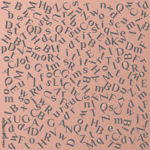 The background of latin letters