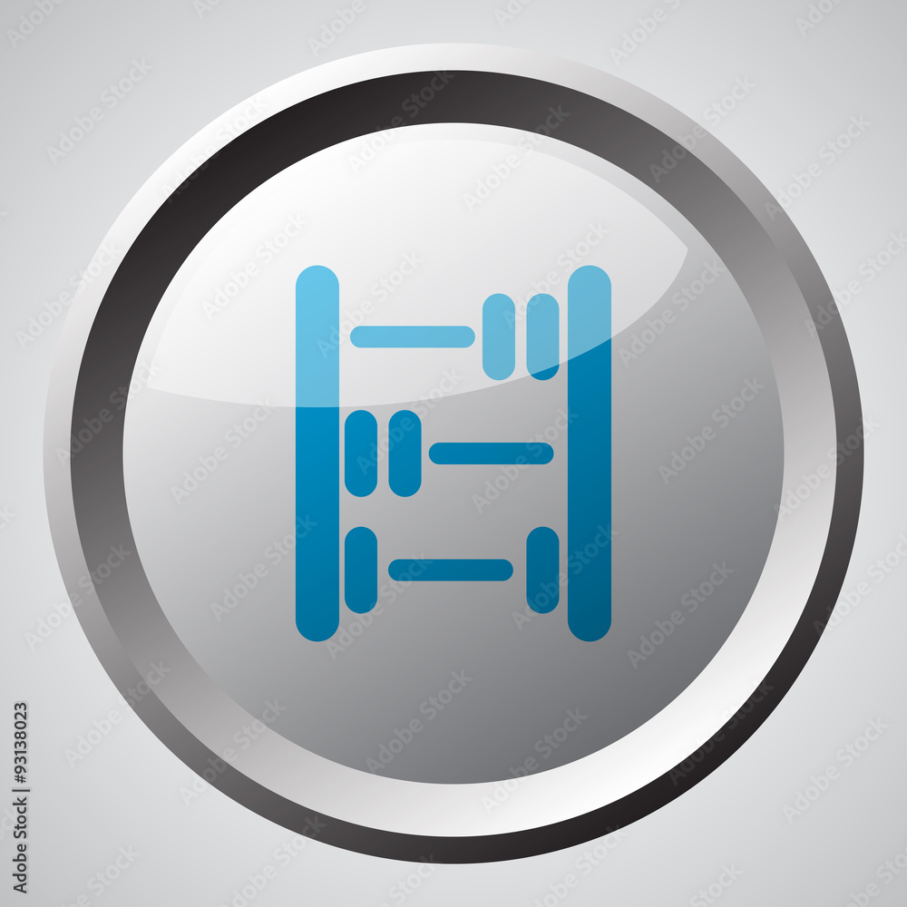 Web button with blue Abacus icon Web button with blue Abacus icon