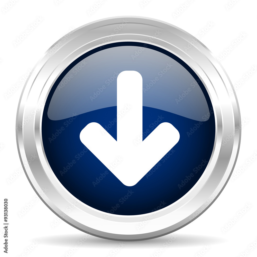 download arrow cirle glossy dark blue web icon on white background download arrow cirle glossy dark blue web icon on white background