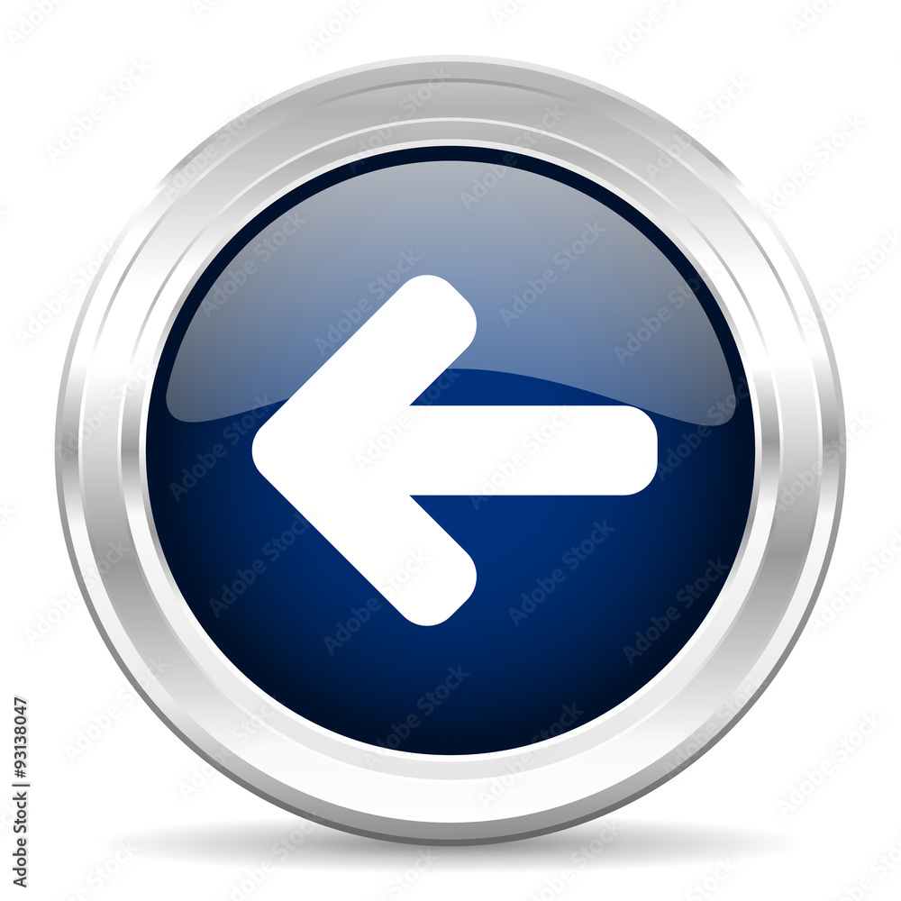 left arrow cirle glossy dark blue web icon on white background left arrow cirle glossy dark blue web icon on white background