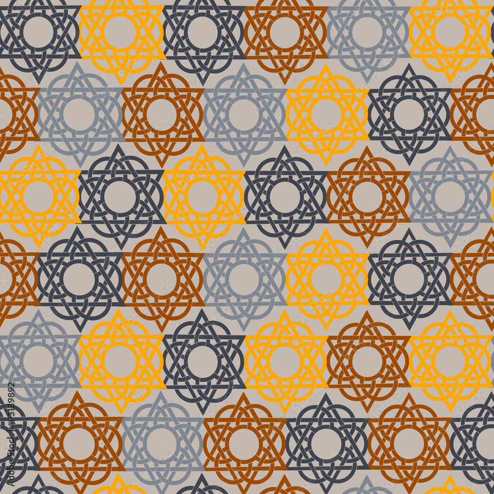Seamless geometric background. Arabic pattern. Seamless geometric background. Arabic pattern.