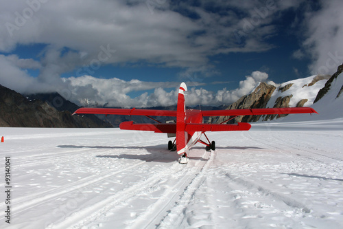 Landung auf Gletscher