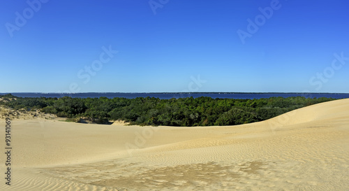 Jockey's Ridge and Roanoke Sound Panorama
