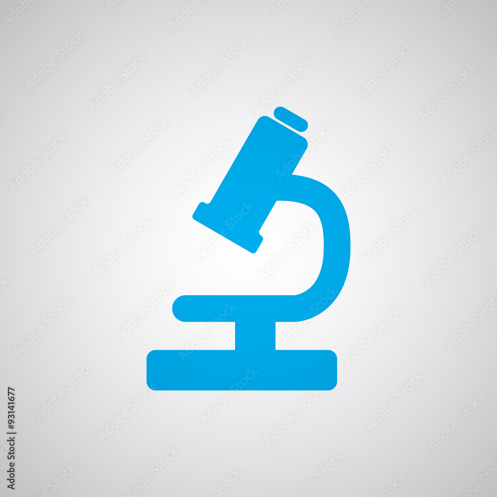 Flat blue Microscope icon Flat blue Microscope icon