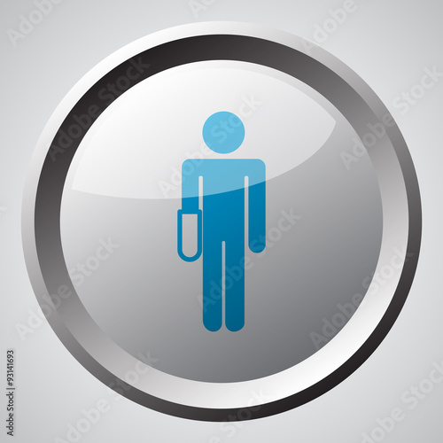 Web button with blue Hand icon