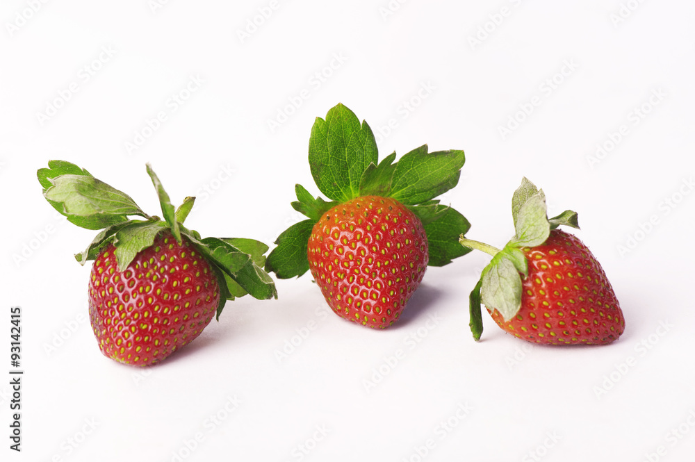 Strawberry with isolated white background Strawberry with isolated white background