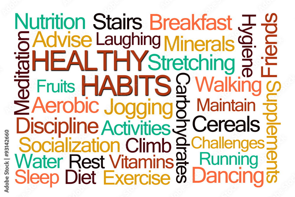 Healthy Habits Word Cloud