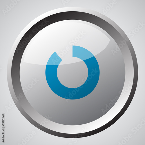 Web button with blue Load icon