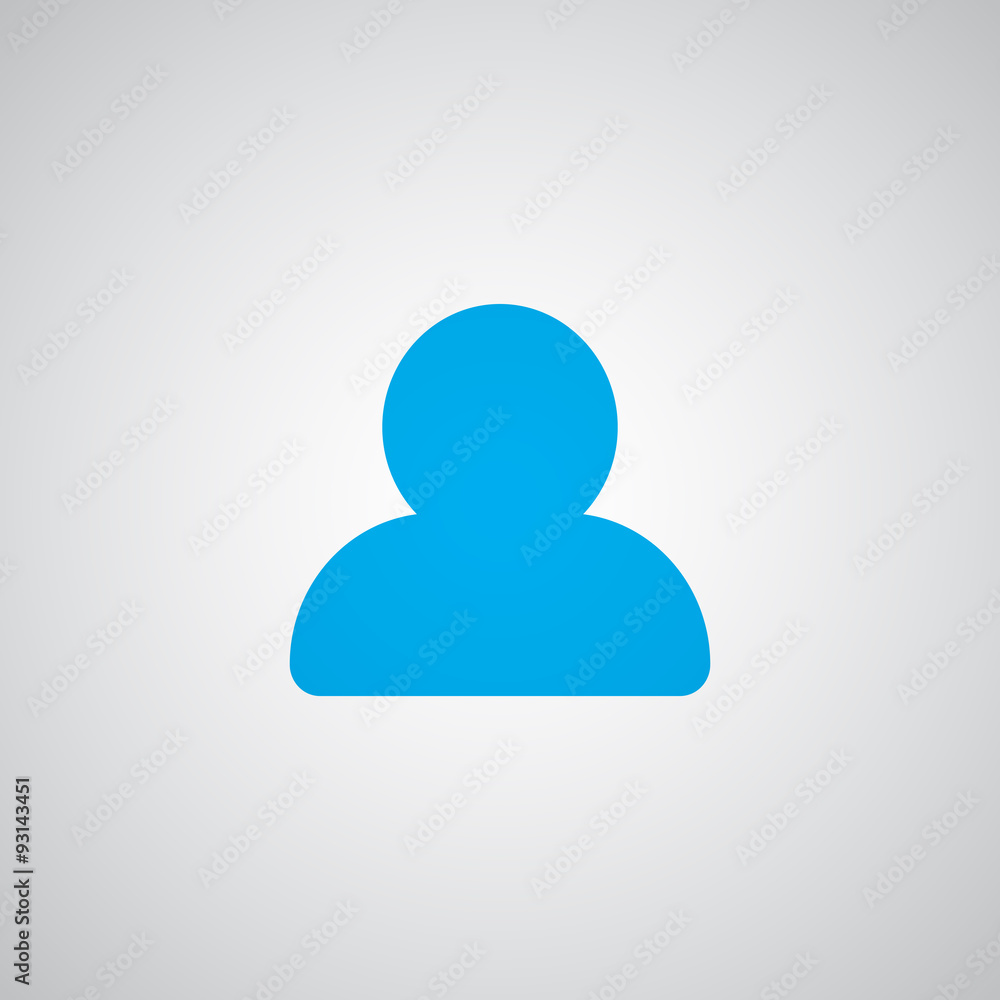 Flat blue Profile icon Flat blue Profile icon