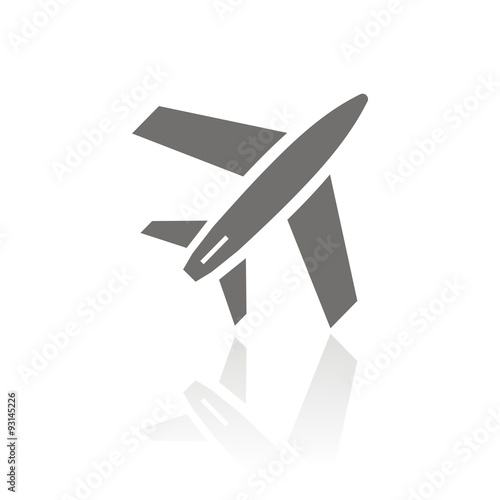 Icono avión FB reflejo