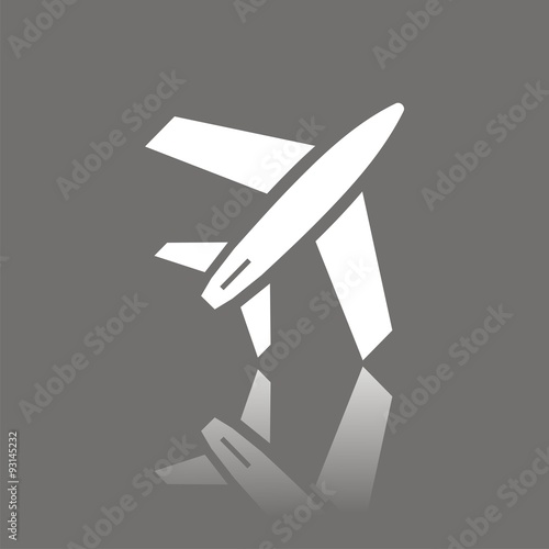 Icono avión FO reflejo