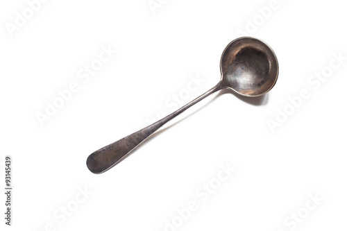 Silver antique ladle