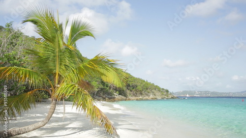 Locked down view of Solomon Bay on  St. John, USVI. Ambient audio included, but please note there is some dog barking audible. photo