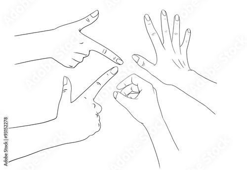 isolated hand