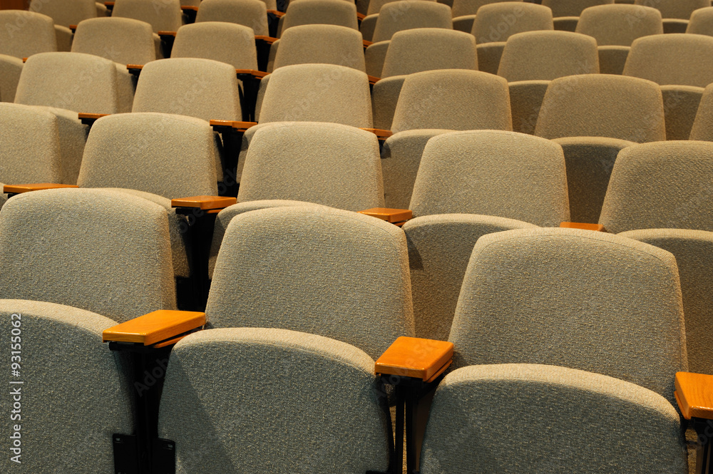 Fototapeta premium rows of chairs in auditorium