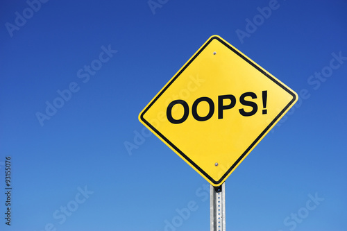 oops sign