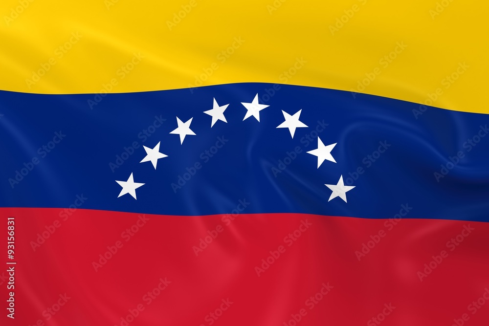 Waving Flag of Venezuela - 3D Render of the Venezuelan Flag with Silky Texture Waving Flag of Venezuela - 3D Render of the Venezuelan Flag with Silky Texture
