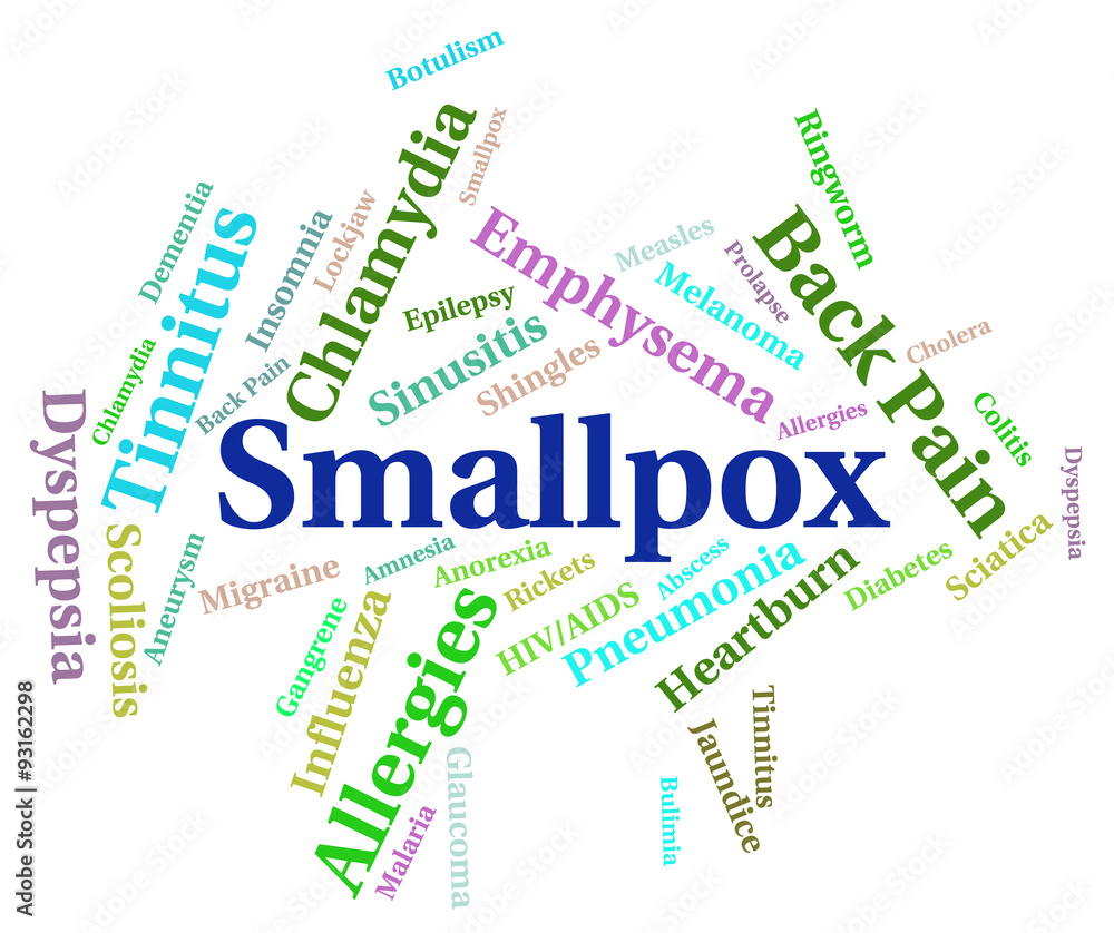 Smallpox Word Means Variola Major And Diseases Stock Illustration ...