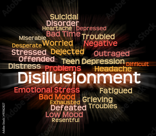Εκτύπωση καμβά Disillusionment Word Means World Weary And Cynical