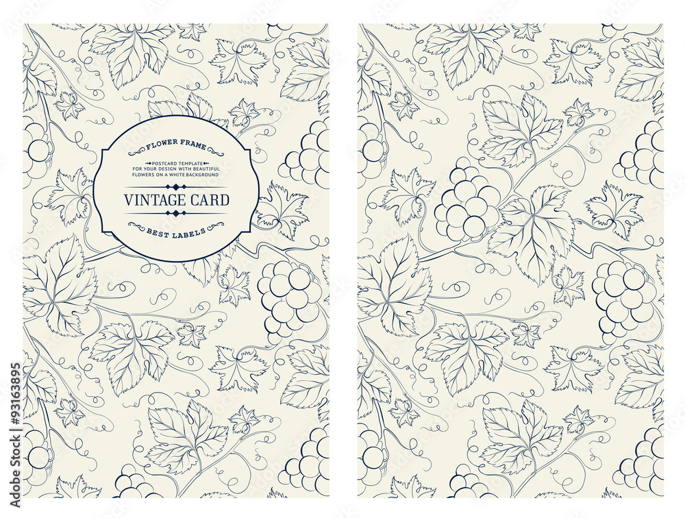 Obraz premium Vintage card with Flowers.