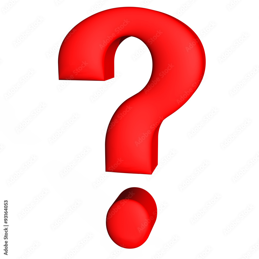 red question mark isolated white background red question mark isolated white background