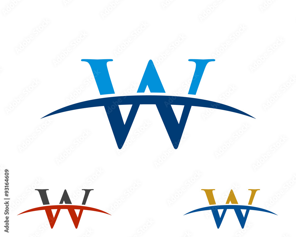 W Letterform Mark Logo v4 W Letterform Mark Logo v4