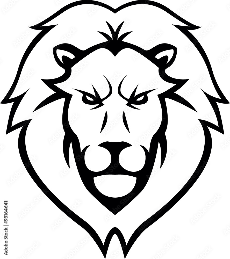 Lion Head illustration design