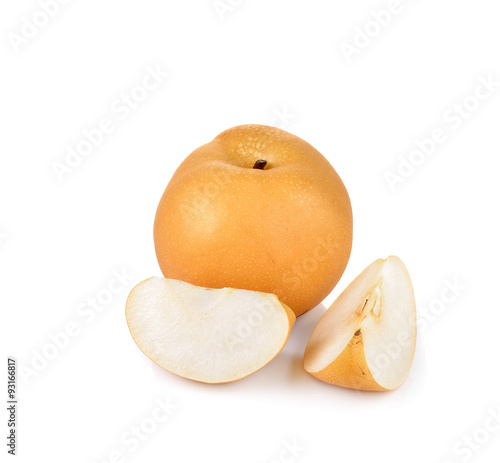 Snow Pear on white background