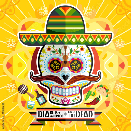 Fotografija Dia De Los Muertos Day Of The Dead Skull