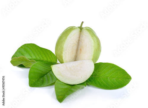 Fresh guava isolated on  white background