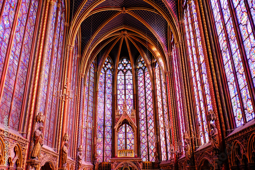 .PARIS, FRANCE, March 23, 2015: The Sainte Chapelle (Holy Chapel photo