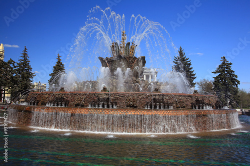 Fountain sculpture at the Moscow Exhibition Center