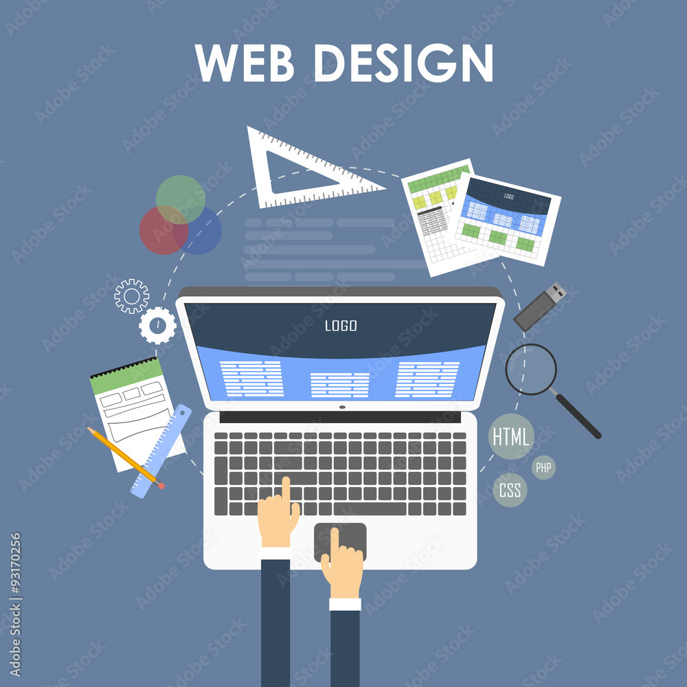 Responsive Web Design Concept. Vector Responsive Web Design Concept. Vector