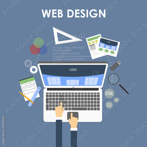 Responsive Web Design Concept. Vector