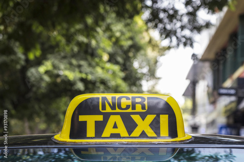 Delhi taxi yellow cab