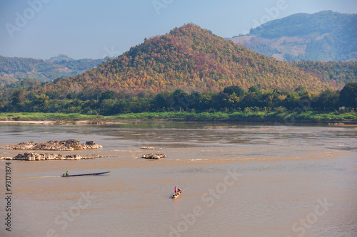 View of Kaeng Kud Ku. Khong river.