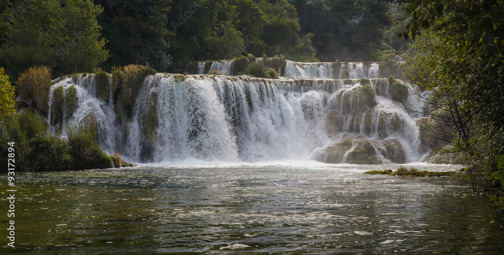 Krka river waterfalls in the Krka National Park, Roski Slap, Croatia Krka river waterfalls in the Krka National Park, Roski Slap, Croatia