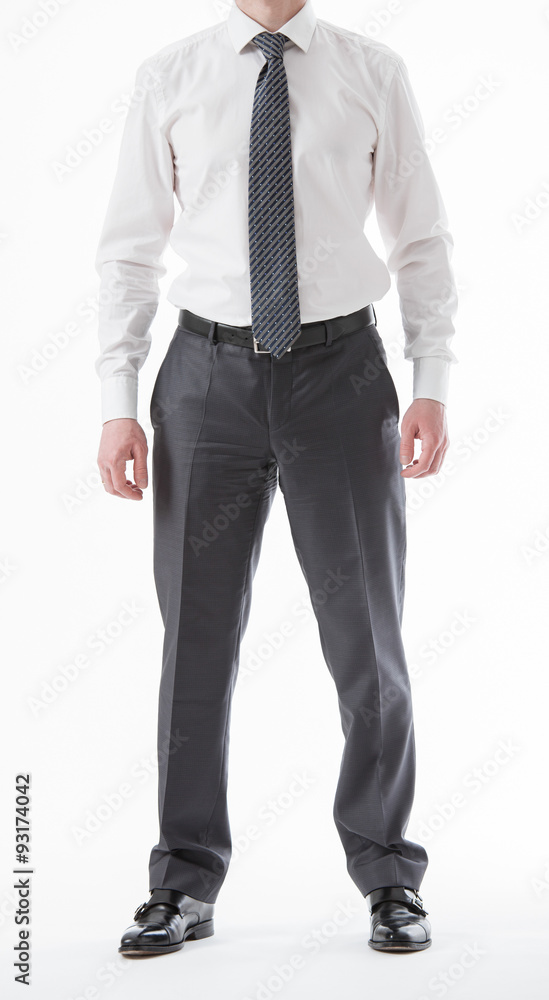 Unrecognizable businessman standing in a pending pose Unrecognizable businessman standing in a pending pose