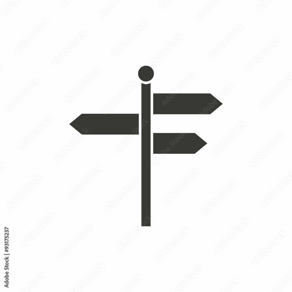 Signpost icon. Signpost icon.