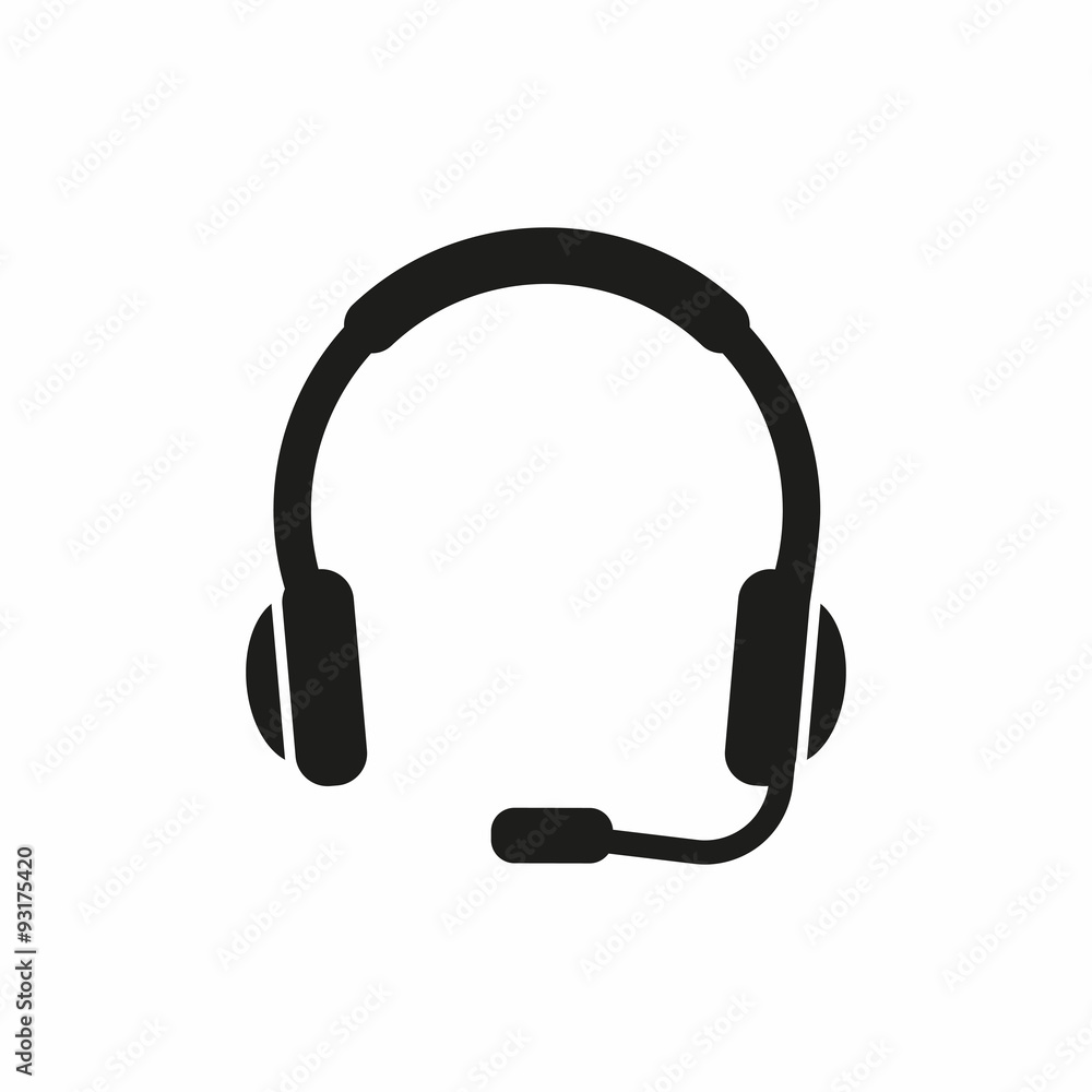 Headphone icon. Headphone icon.