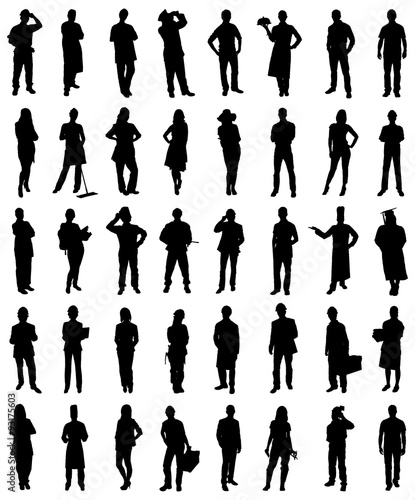 Professionals People Silhouettes