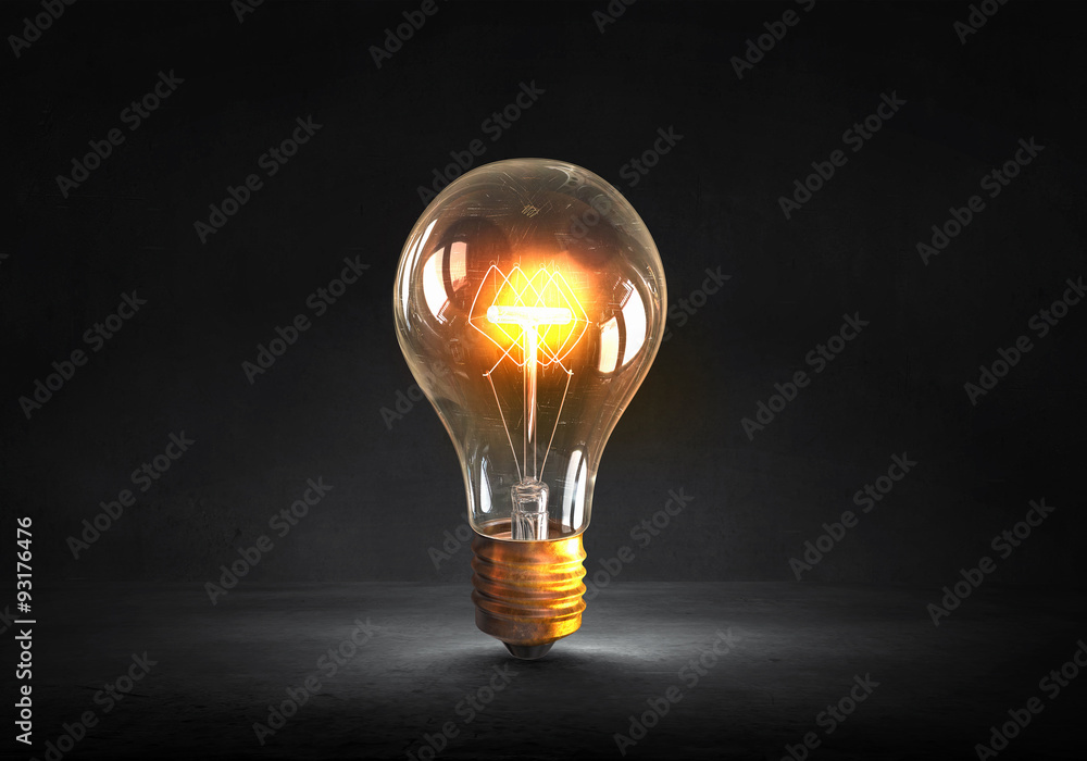 Glowing bulb Glowing bulb