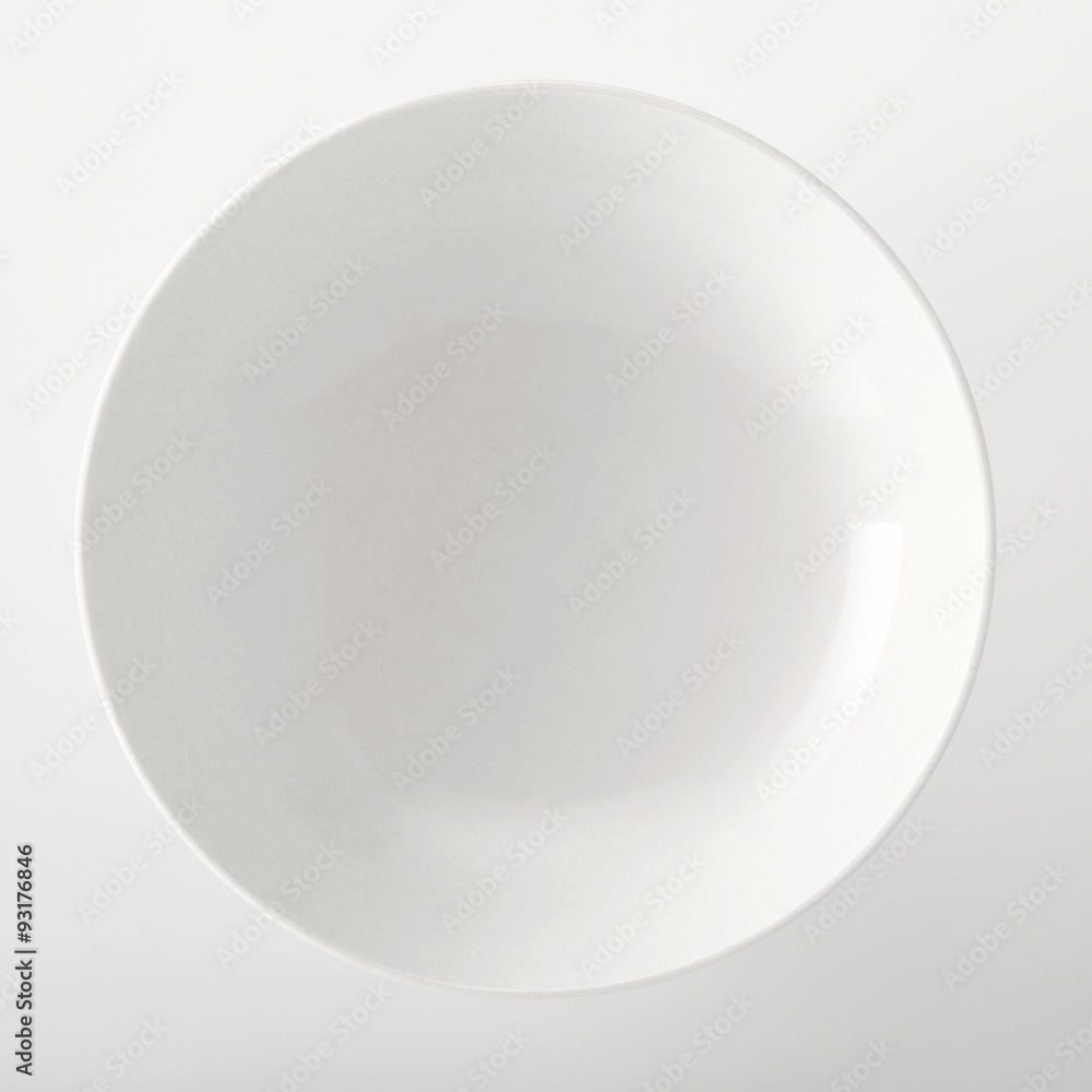 Empty plain white generic bowl Empty plain white generic bowl