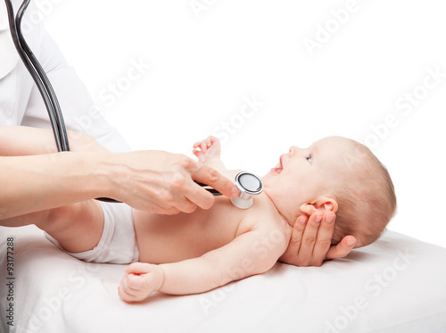 Canvas Print Baby medical exam