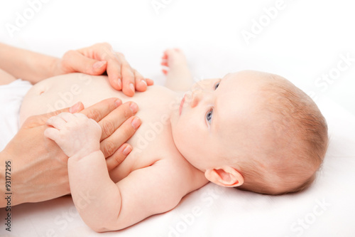 Baby chest massage